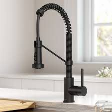 Check spelling or type a new query. Kraus Bolden Touchless Sensor Commercial Pull Down Single Handle 18 Inch Kitchen Faucet In Matte Black Walmart Com Walmart Com