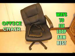 Chair arm rest pads for making arms more comfortable and reducing pressure points. Ways To Fix A Office Chair Loop Arm Rest Youtube