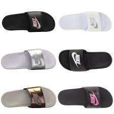 Black And White Nike Slides Womens New Women S Nike Benassi Jdi Slides Sandals Flip Flops Black White Sizes 5 11 Nike Shoes Women Hiking Shoes Women Nike Benassi