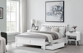 A blend of glamour is very appropriate if inhabited by teenagers. Azure Modern White Solid Pine Bed Furniturebox