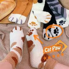 One size fits up to men's 13. Cat Paw Indoor Socks Superbuyhonest