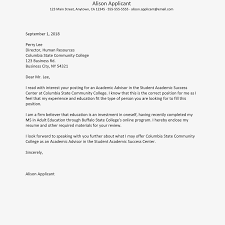 Academic Advisor Cover Letter Sample And Writing Tips