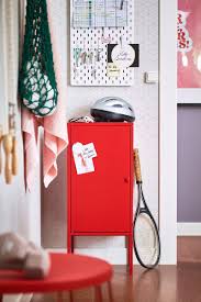 Lixhult Schrank Metall Rot Ikea Deutschland Cabinet Unexpected Storage Bedroom Inspirations