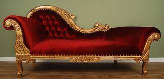 Pin By Vienna Geppert On Chaise Red Chaise Lounge Vintage Couch Chaise Lounge Also the chaise longue features four conical shaped red feet and two red armrests.