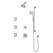 Kohler K 10857 4 Cp Polished Chrome Double Handle Shower System With Multi Function Hand Shower From The Forte Collection Faucetdirect Com