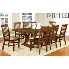 Back to kitchen & dining room sets. Furniture Of America Duran Wood 9 Piece Dining Set In Dark Oak Idf 3437t 9pc