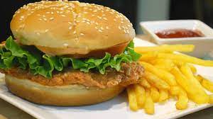 Kfc Style Crispy Chicken Burger Zinger Burger Chicken Burgers Recipe Crispy Chicken Burgers Chicken Burgers
