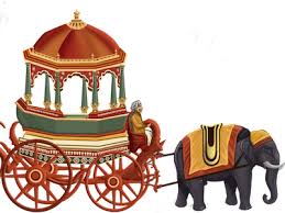 Elephant cart at Mysore Dasara by ...