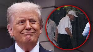 Donald Trump's health sparked fresh concern after a video showed him  appearing to limp while descending Air Force One stairs in Miami. Social  media users pointed to swollen ankles and gait issues,