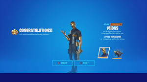 Your version of is too old to display models in ar. Unlocking New Shadow Midas Fortnite Skin Style New Free Fortnite Reward Unlock Tier 100 Midas Youtube