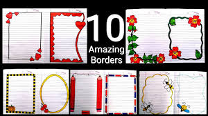 10 Beautiful Borders For Projects Handmade Simple Border Designs Notebook Border Designs Rulled Youtube See more ideas about border design, design, stencil patterns. 10 beautiful borders for projects handmade simple border designs notebook border designs rulled