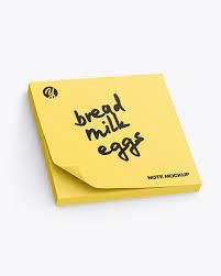 Download Download Sticky Notes Psd Mockup