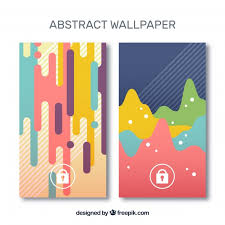 Abstract paint abstract wallpapers colorful art amoled abstract purple design abstraction colors pattern. Download Vector Mobile Wallpapers With Abstract Shapes In Flat Design Vectorpicker