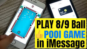 Steps for install game in messages app on the iphone. How To Play 8 Ball Pool Or 9 Ball Pool Game In Imessage Iphone Ipad Youtube