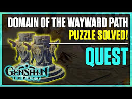 Genshin Impact Domain Of The Wayward Path Puzzle Solved Youtube