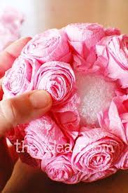 How To Make Tissue Flowers Paper Rosettes Tissue Flowers Flower Ball