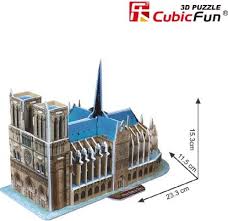Image not available for color: 6944588207175 Cubicfun 3d Puzzle C Series Notre Dame De Paris