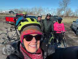 New Year's group ride with friends