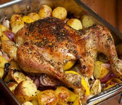 Chicken salad with couscous and oranges recipe. Greek Lemon Roast Chicken Jono Jules Do Food Wine