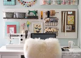 Working at the kitchen table isn't so pleasant. A Craft Room Office Pegboard Gallery Wall With Video Tour The Diy Mommy