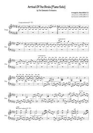 Arrival Of The Birds Cinematic Orchestra Free Piano Sheet Music Pdf