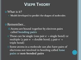 Valence Shell Electron Pair Repulsion Vsepr Theory Ppt
