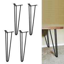 Generic set of 2 accent side table sofa end table nigh stand coffee table w/ shelf white. Table Hairpin Legs X 4 Set Von Serface Classic Table Stand For Desk Coffee Table Dining Table Metal Hairpin Legs With 3 Bars 50cm Buy Online In Antigua And Barbuda At Antigua Desertcart Com