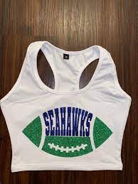 Womens Seattle Seahawks Crop Tank Top Regular Tank Top Etsy