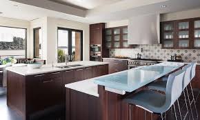 modern dark wood white frosted glass