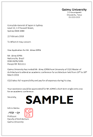 Sample cover letter for tourist schengen visa. Academic Conference Consulate General Of Japan Sydney