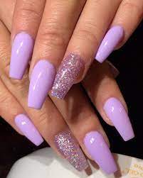 Light purple coffin nails best acrylic nails lavender nails. 50 Kylie Jenner Nails Inspired To Try This Season Accent Nail Designs Purple Nails Purple Acrylic Nails