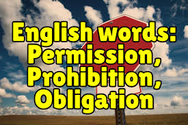 The more examples fewer examples. Common English Words Permission Obligation Prohibition Espresso English