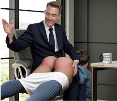 Father Son Day At Work - Art By Franco - Jock Spank - Male Spanking