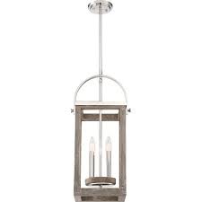 Elliana 4 Light Lantern Rectangle Pendant With Wood Accents Kitchen Island Lighting Pendant Wood Pendant Light Lantern Lights