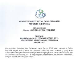 Kementerian pekerjaan umum dan perumahan rakyat berada di bawah dan bertanggung jawab kepada presiden. Kkp Soal Dan Pendaftaran Cpns Kementerian Kelautan Dan Perikanan 2017 Job Fair Lowongan Kerja 2020 Lulusan Smk Lulusan Sma Smp