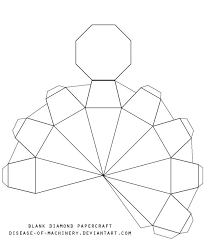 Printable Diamond Template Paper Diamond Diamond Template Diy Paper