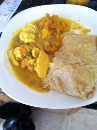 Lunch Curry Shrimp And Lobster With Pumpkin Roti Shrimp And Lobster Curry Shrimp Curry