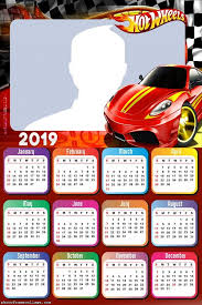Hot Wheels Red Car Calendar 2019 Frame Photo Montage Free Online Hot Wheels Photo Frames For Kids Kids Party Themes