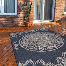 Here are our favorite picks. Buy Camilson Outdoor Rug Modern Area Rugs For Indoor And Outdoor Patios Kitchen And Hallway Mats Washable Outside Carpet 6x9 Medallion Blue White Online In Indonesia B08ncymzmy