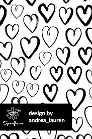 Black And White Heart Background Designs Colorful Fabrics Digitally Printed By Spoonflower Heart Black And White Love Heart Valentines Trendy 2016 Design In 2020 Black And White Love Black And White Heart Black And White Design