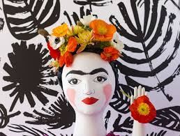 Diy Frida Kahlo Head Vase The House That Lars Built Kids Art Projects Frida Kahlo Art Art Projects