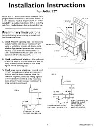 Kenmore window air conditioner parts : Kenmore 25372115200 User Manual Air Conditioner Manuals And Guides L0210194