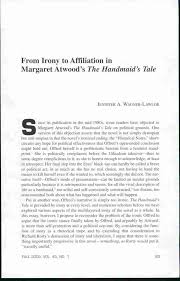 The handmaid's tale ebook pdf download. Pdf From Irony To Affiliation In Margaret Atwood S The Handmaid S Tale