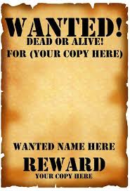 Wanted Poster Template Fbi And Old West Free Poster Template Free Wanted Template Poster Template