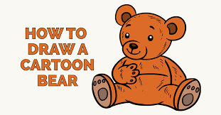 How to draw a caricature using easy basic shapes. Orasnap Cute Gangster Bear Drawings