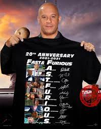 6 views surround sound share embed in movie/drama：movie/drama. 20th Annversary 2001 2021 Fast Furious Paul Walker Vin Diesel Tvress Gibson Cliffcurtis Shirt