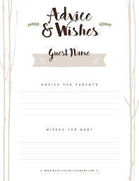 Free Wishes For Baby Printable Wishes For Baby Baby Shower Advice Cards Baby Shower Wishes