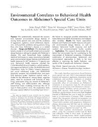 Meadows retirement community offers specialized and personal alzheimers care near bloomington il. Pdf Environmental Correlates To Behavioral Health Outcomes In Alzheimer S Special Care Units