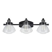 Ann Metal 3 Light Vanity Light Black Vanity Light Vanity Lighting Glass Shades