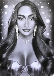 Finally, 100% done my entry for Miss Deliciousness portrait competition 🤗  Drawn using graphite pencils, charcoal powder and A4 size vellum board ✍️  #MissDelicousnessPortraitCompetition #HONORX9c5G